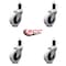 Service Caster 3 Inch Thermoplastic Rubber Wheel 1-3/4 Inch Expanding Stem Caster SCC, 4PK SCC-EX05S310-TPRS-134-4 - alternate 5